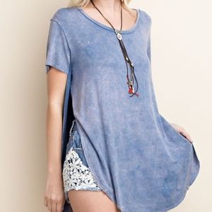Side Slit Jersey Top